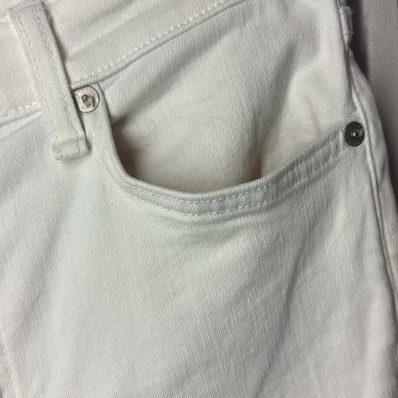 Rag & Bone white jeans, high rise ankle skinny, size 28, stretchy, made in USA! - Picture 4 of 12
